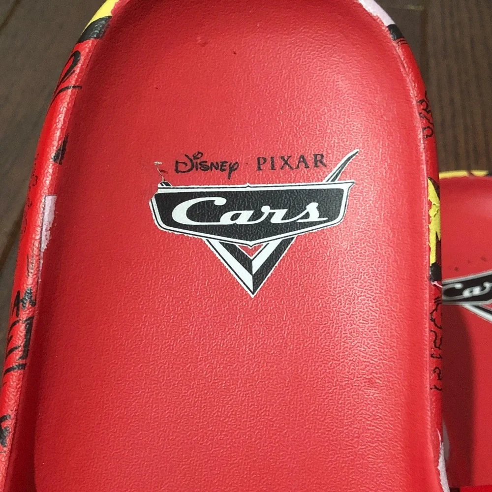 Disney Red Lightning McQueen Men’s Slide Sandals